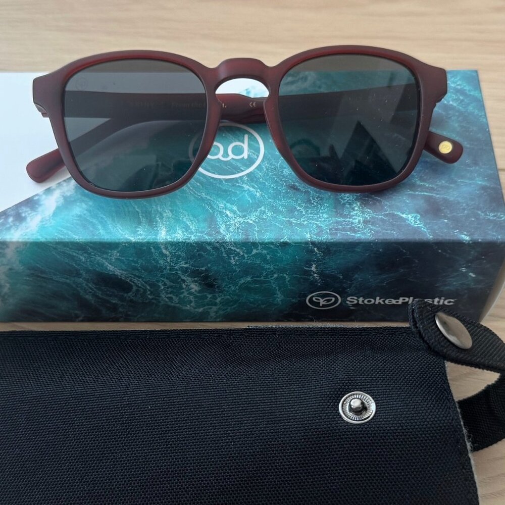 Opolis Optics Briny Sunglasses – Recycled Frame, Polarized Lenses, New in Box
